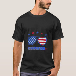New Hampshire USA flagga T- T Shirt
