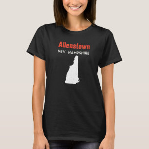 New Hampshire Usa State America Travel Allenstown T Shirt