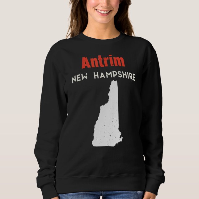 New Hampshire Usa State America Travel Antrim T Shirt (Framsida)