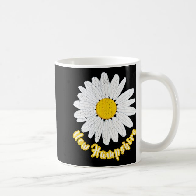 New Hampshire Vacation Flower Meadow Daisy Petals  Kaffemugg (Höger)