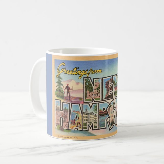 New Hampshire Välkomstmugg Kaffemugg (Framsida vänster)