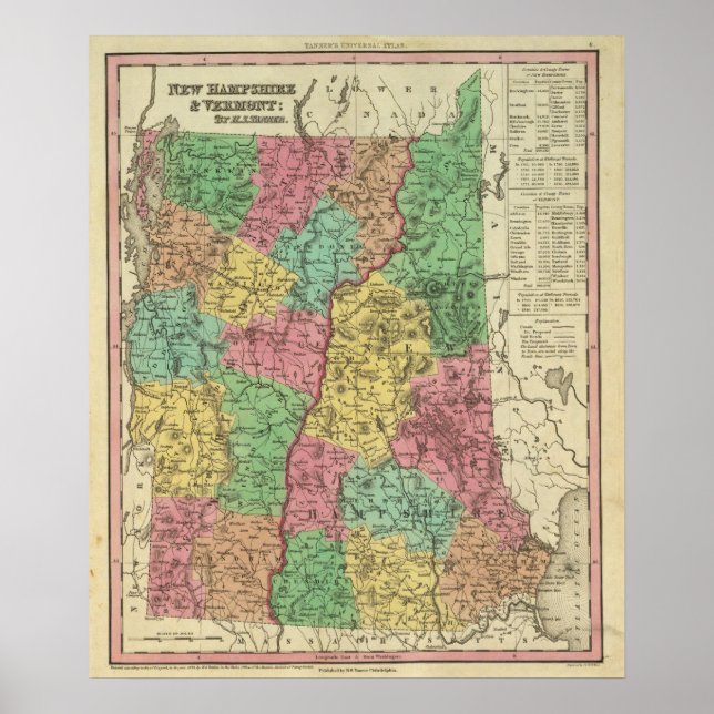 New Hampshire & Vermont 2 Poster (Framsidan)
