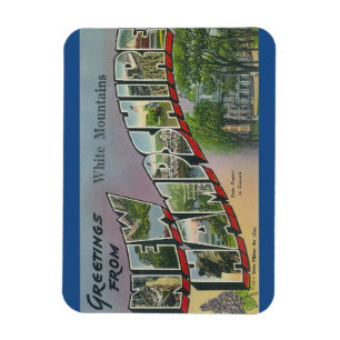 New Hampshire vitbergmagnet Magnet
