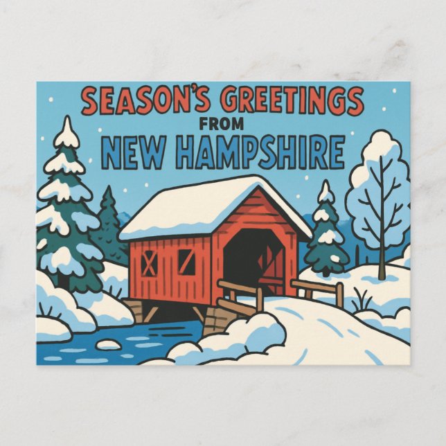 NEW HAMPSHIRE Vykort (Framsida)