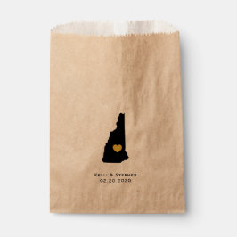 New Hampshire Wedding Favor Treat Sacks, Gift Bags
