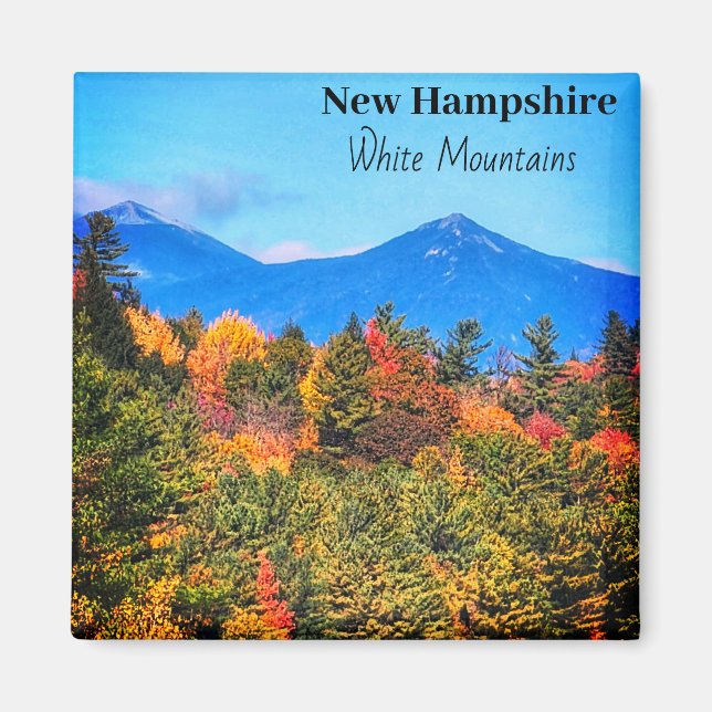 New Hampshire White-bergen Magnet (Framsidan)