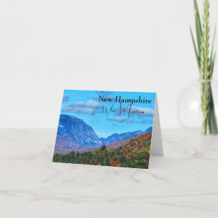 New Hampshire White Mountains fall färg Kort