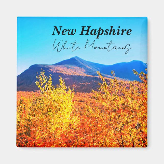 New Hampshire White Mountains i hösten Magnet (Framsidan)