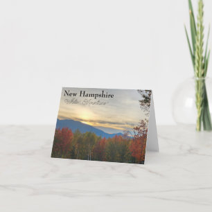 New Hampshire White Mountains sunset Kort