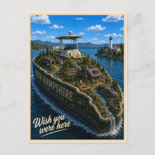 New Hampshire   Wish You Were Here   Statserie Vykort
