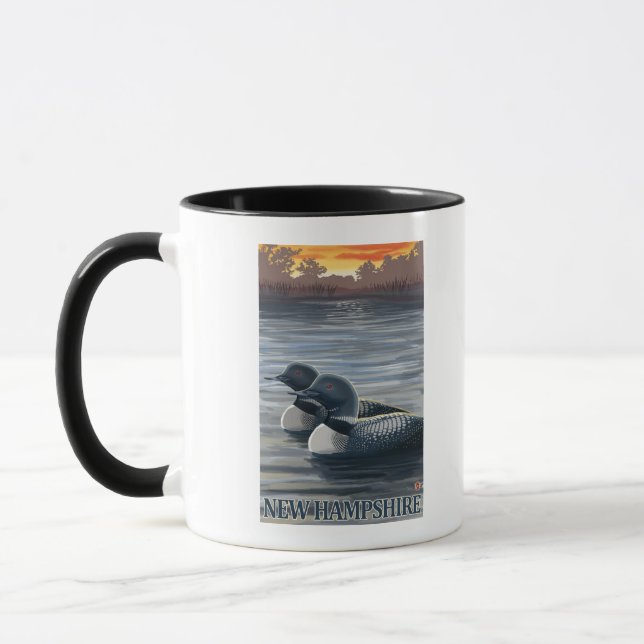 New HampshireCommon Loon Mugg (Vänster)