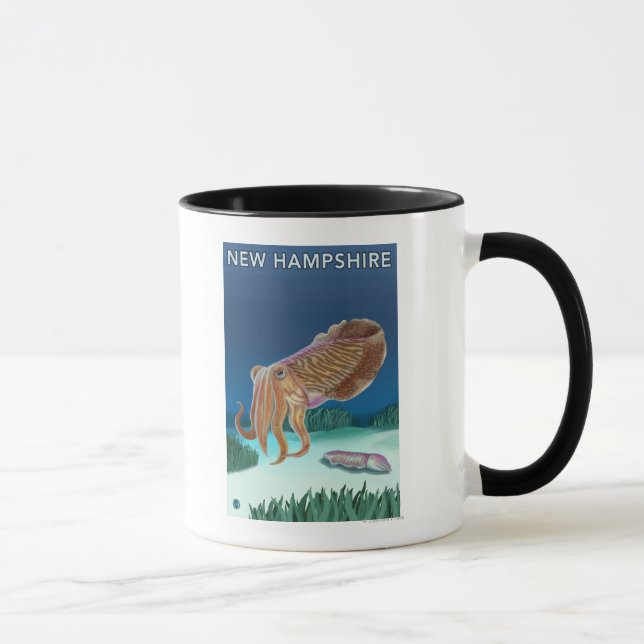 New HampshireCuttlefish Scene Mugg (Höger)
