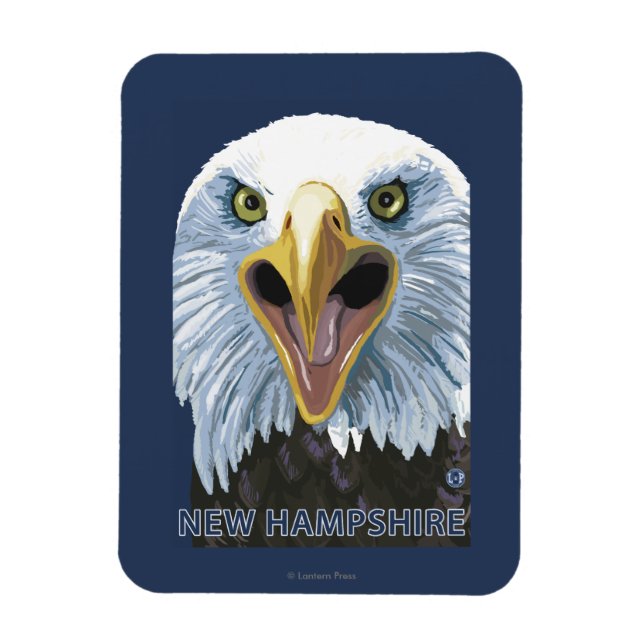 New HampshireEagle Up Close Magnet (Vertikal)
