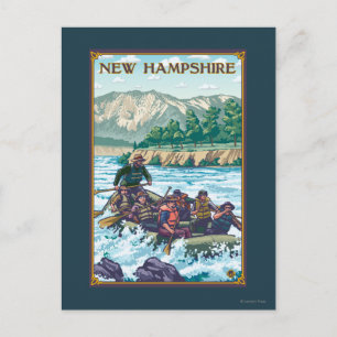 New HampshireRiver Raiting Scene Vykort