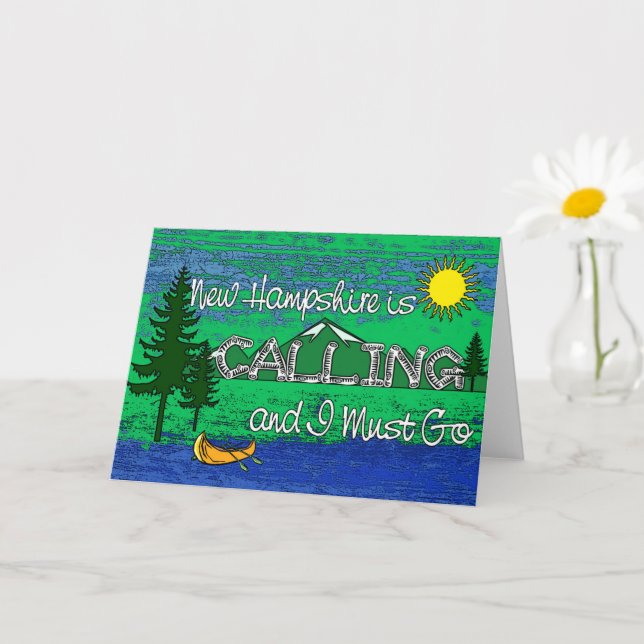 New Hampshire's Calling Art Kort (Liten växt)