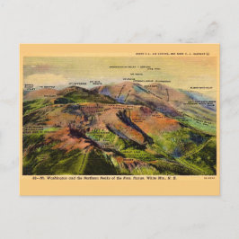 New Hampshires Vita bergen  Vykort