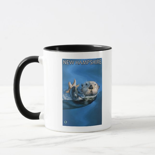 New HampshireSea Otter Scene Mugg (Vänster)