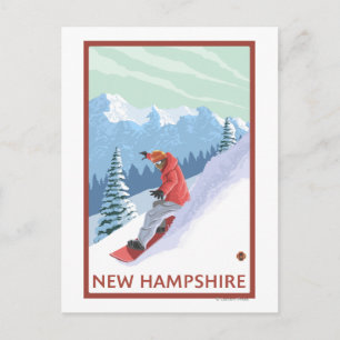 New HampshireSnowboarder Scene Vykort