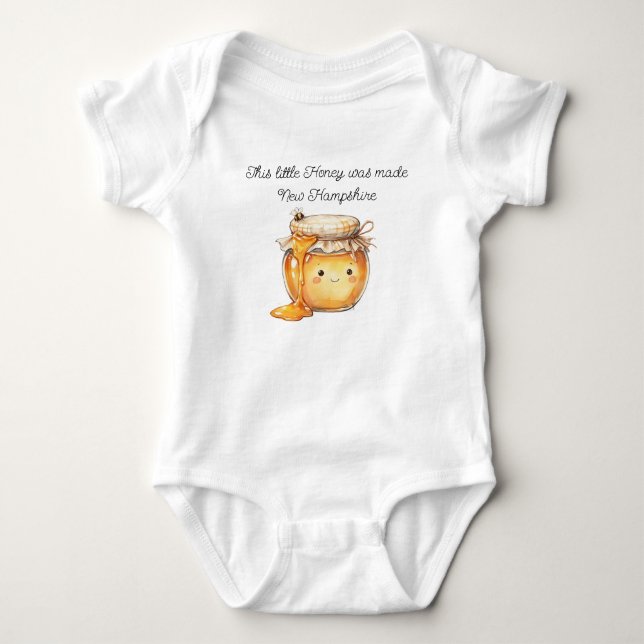 New Hampsiresommarbaby romper T Shirt (Framsida)