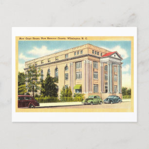 New Hanover County Court House i Wilmington, NC Vykort