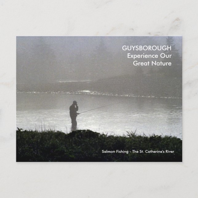 New Harbour, NS - Salmon Fishing, Tidigt God morgo Vykort (Framsida)