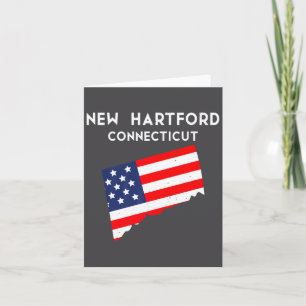 New Hartford Connecticut Usa Stat Amerika Resa Kort