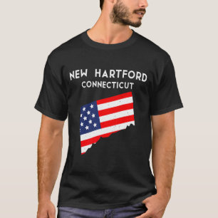 New Hartford Connecticut Usa Stat Amerika Resa T Shirt