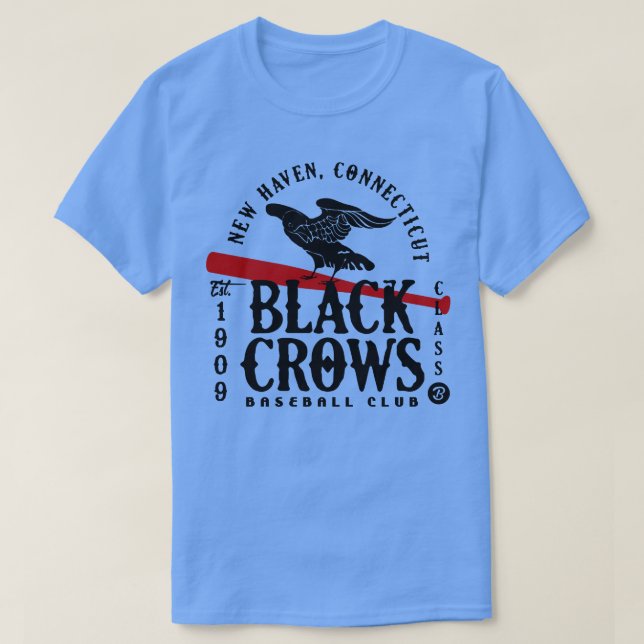 New Haven Black Kråkas T Shirt (Design framsida)