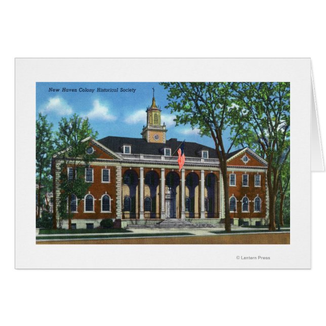 New Haven Colony Historical Society Hälsningskort (Framsidan Horizontal)