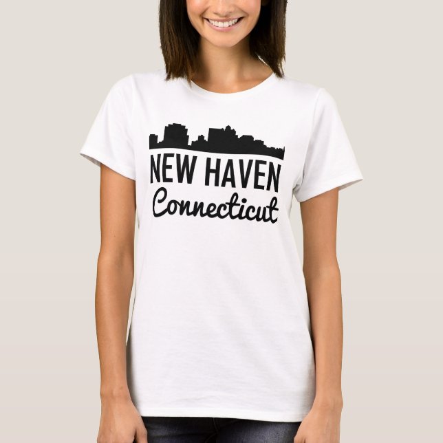 New Haven Connecticut horisont Tee (Framsida)