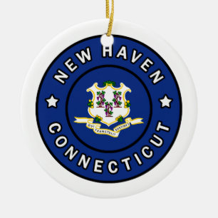 New Haven Connecticut Julgransprydnad Keramik