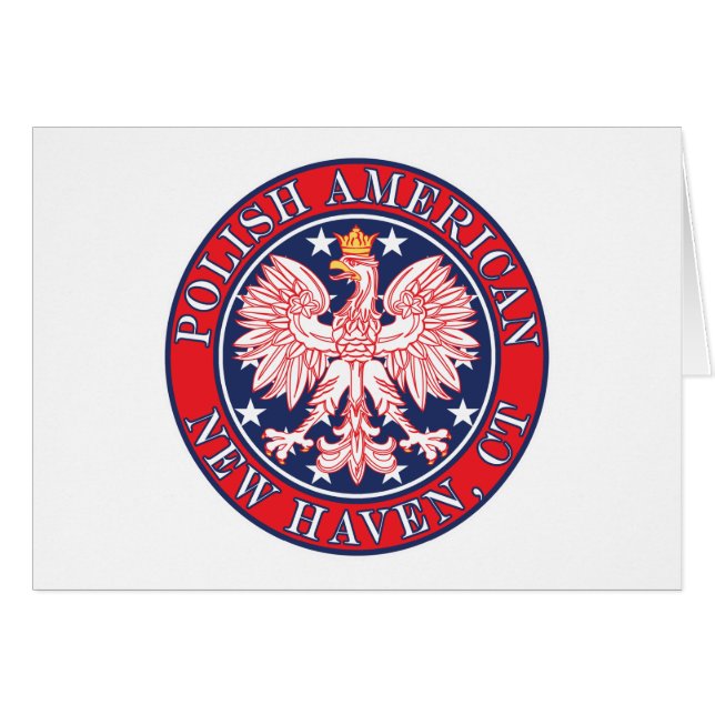 New Haven Connecticut polska Hälsningskort (Framsidan Horizontal)