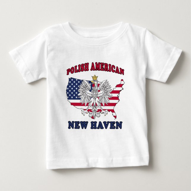 New Haven Connecticut polska T Shirt (Framsida)