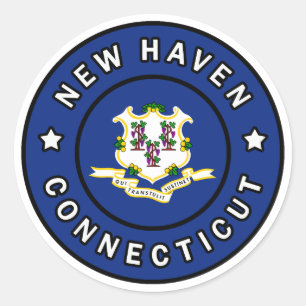 New Haven Connecticut Runt Klistermärke