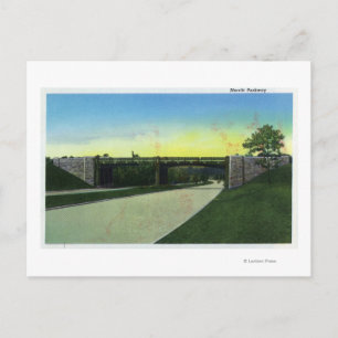 New Haven, CTView of Merritt Parkway Vykort