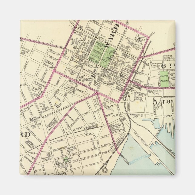 New Haven Karta Magnet (Framsidan)