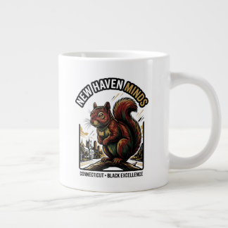 New Haven Minds Red Squirrel Black Excellence Art Jumbo Mugg