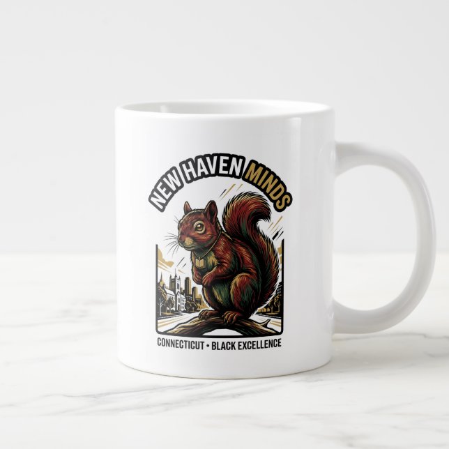New Haven Minds Red Squirrel Black Excellence Art Jumbo Mugg (Höger)