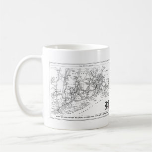 New Haven Railroad 1956 Karta Kaffemugg