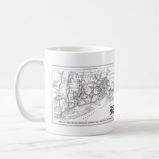 New Haven Railroad 1956 Karta    Kaffemugg (Vänster)