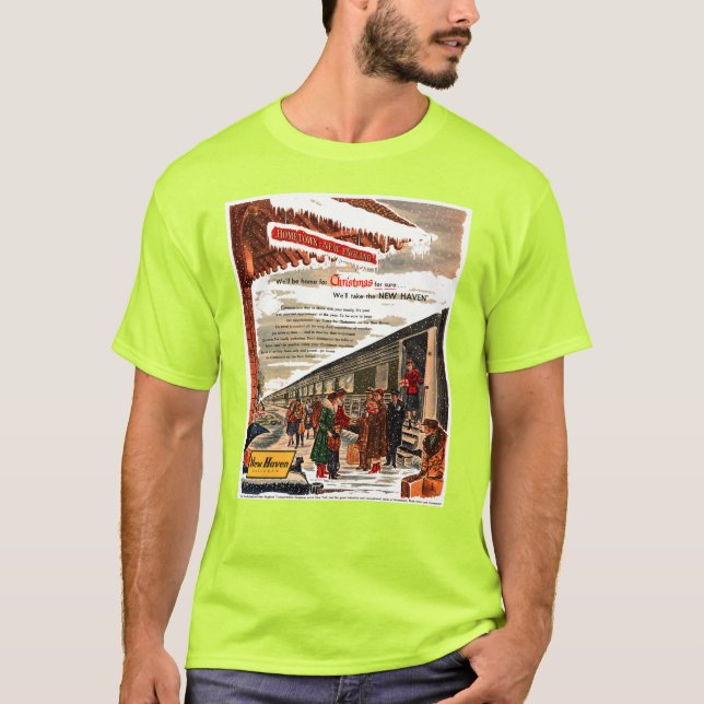 New Haven Railroad jul 1947  T Shirt (Framsida)