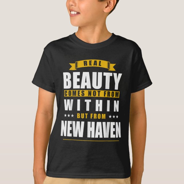 New Haven - Roligt D Stad Present T Shirt (Framsida)