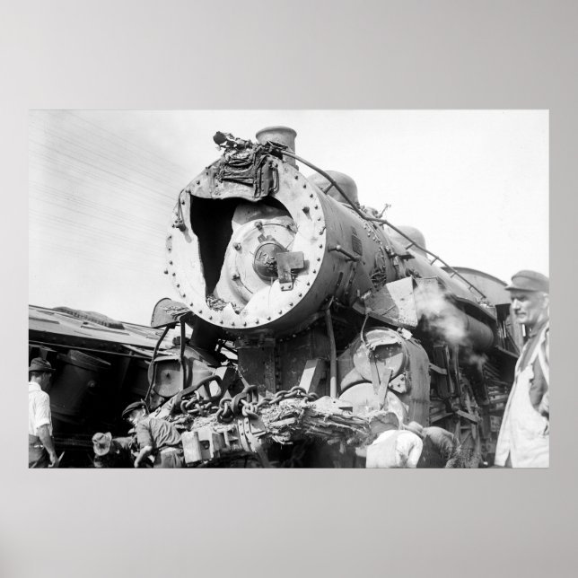 New Haven Tåg Wreck: 1913 Poster (Framsidan)