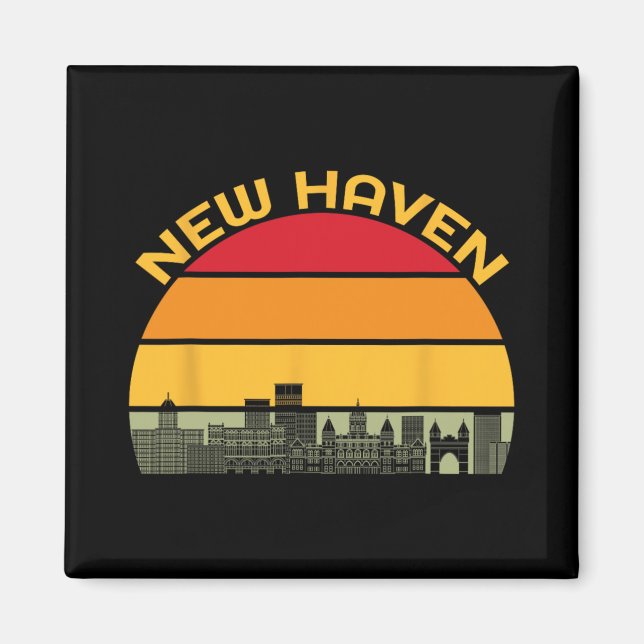 New Haven Zza Catal Of The World Connecticut Azza  Magnet (Framsidan)