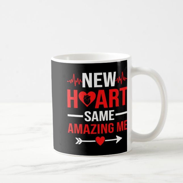 New Heart Same Amazing Me Heart Transplant Survivo Kaffemugg (Höger)