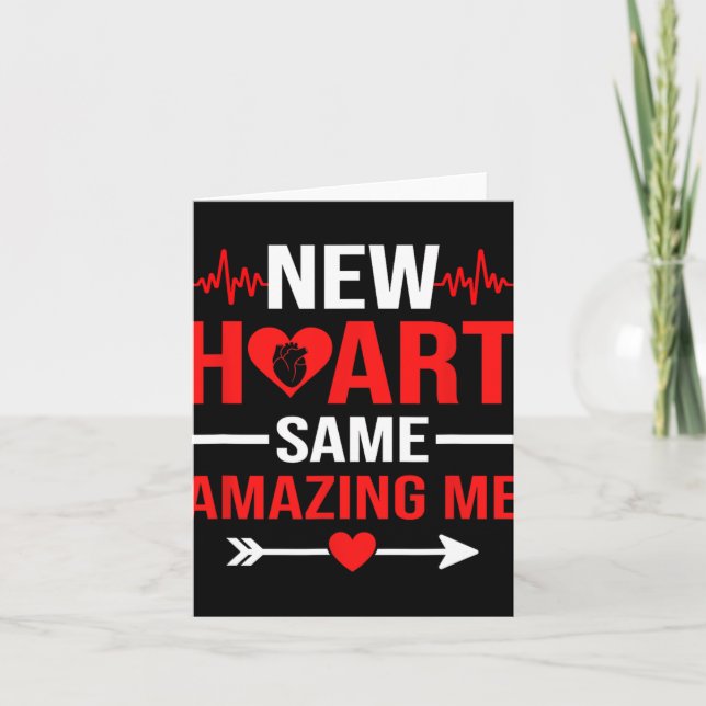 New Heart Same Amazing Me Heart Transplant Survivo Kort (Framsida)