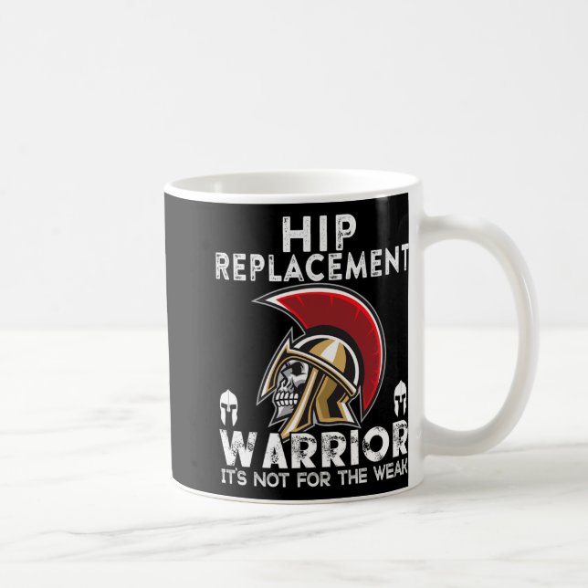 New Hip Replacement Men Women Warrior Awareness Gi Kaffemugg (Höger)