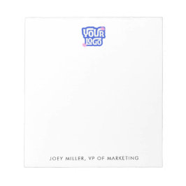 New Hire Gift Small Business Logo Anteckningsblock