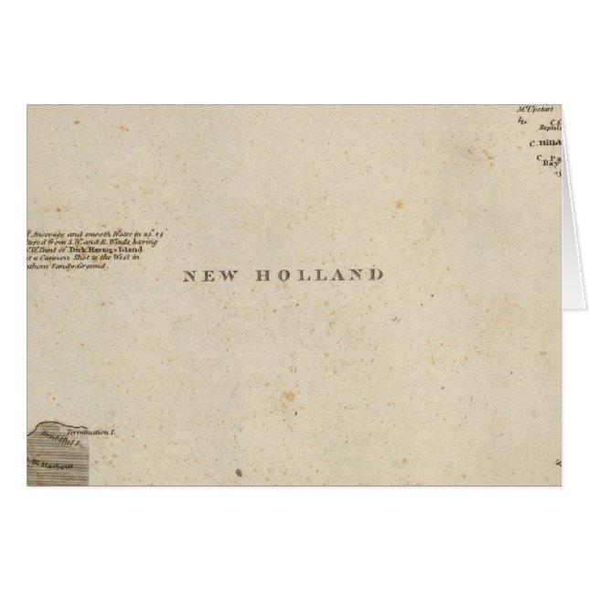 New Holland, Australien Hälsningskort (Framsidan Horizontal)