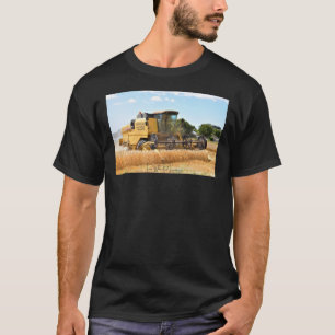 New Holland Combine Harvester by Four Wheeled Farm T Shirt